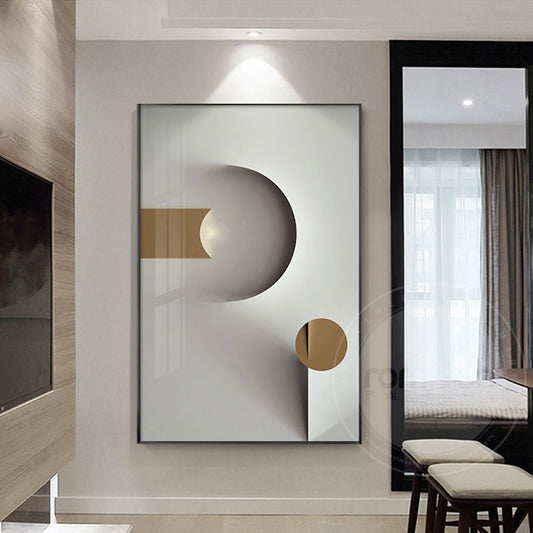 CORX Designs - Modern White Abstract Geometric Canvas Art - Review