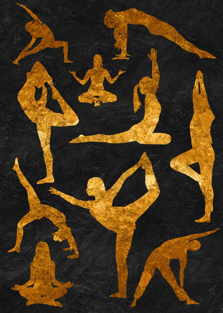 CORX Designs - Yoga Pose Gold Canvas Art - Review