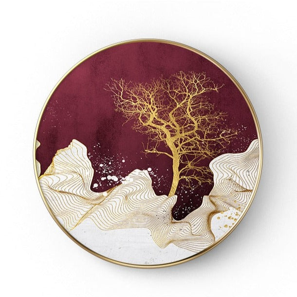 CORX Designs - Abstract Marble Round Canvas - Review