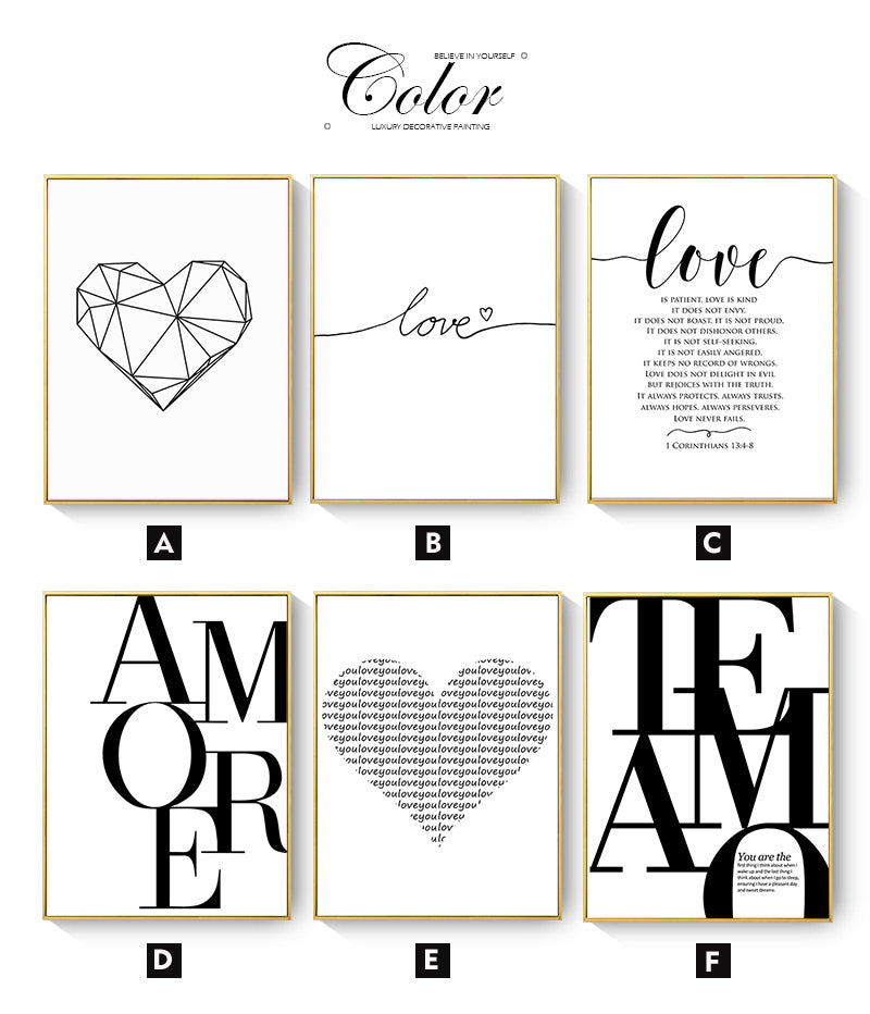 CORX Designs - Love Black and White Canvas Art - Review