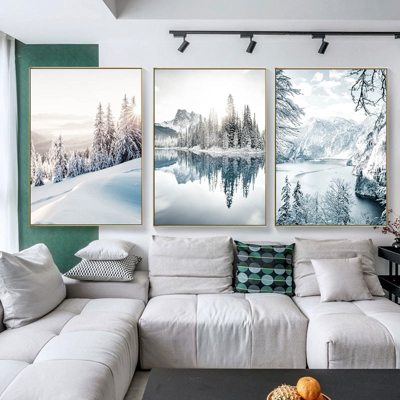CORX Designs - Mystical Siberia Winter Snow Forest Canvas Art - Review