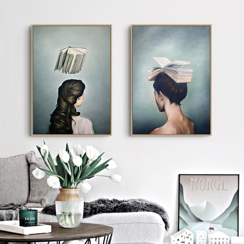 CORX Designs - Intelligent Woman Book Canvas Art - Review