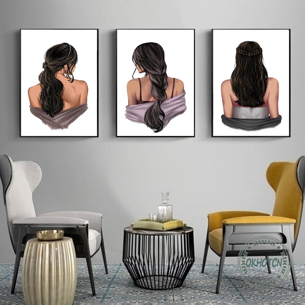 CORX Designs - Hairstyle Woman Back Canvas Art - Review