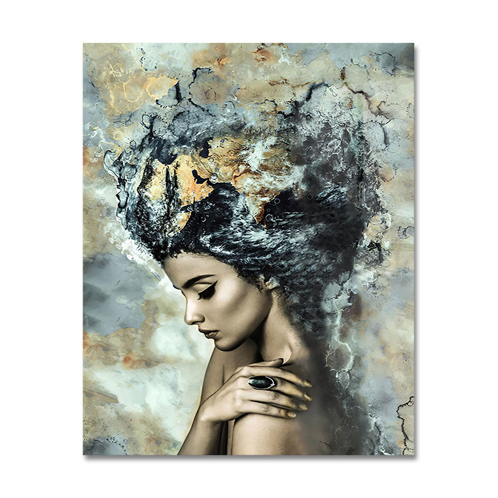 CORX Designs - Abstract Marble Girl Painting Canvas Art - Review