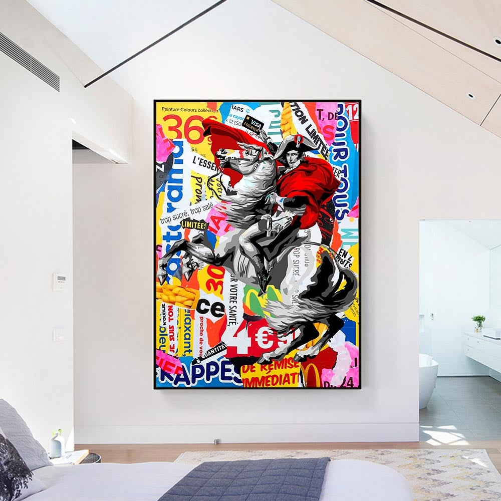 CORX Designs - Graffiti Napoleon Portrait Horse Canvas Art - Review