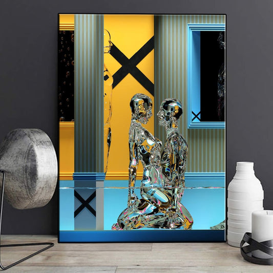 CORX Designs - Metal Figure Couple Canvas Art - Review