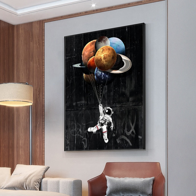 CORX Designs - Cartoon Astronaut Wall Art Canvas - Review