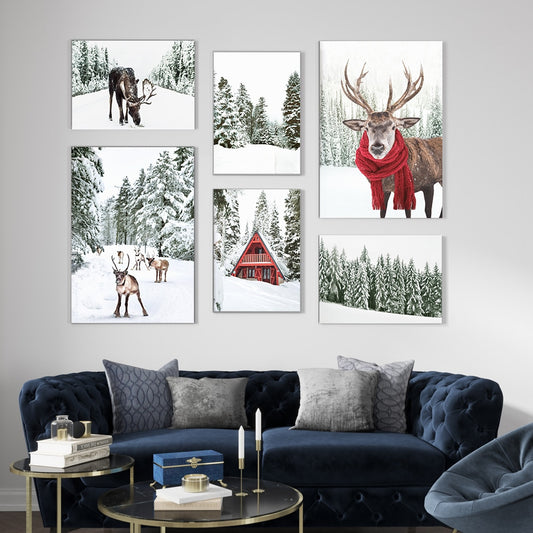 CORX Designs - Winter Wonderland Sika Deer Canvas Art - Review