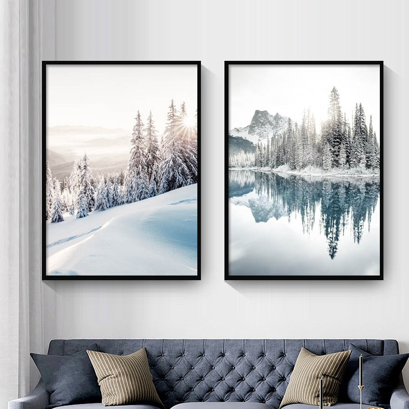 CORX Designs - Mystical Siberia Winter Snow Forest Canvas Art - Review
