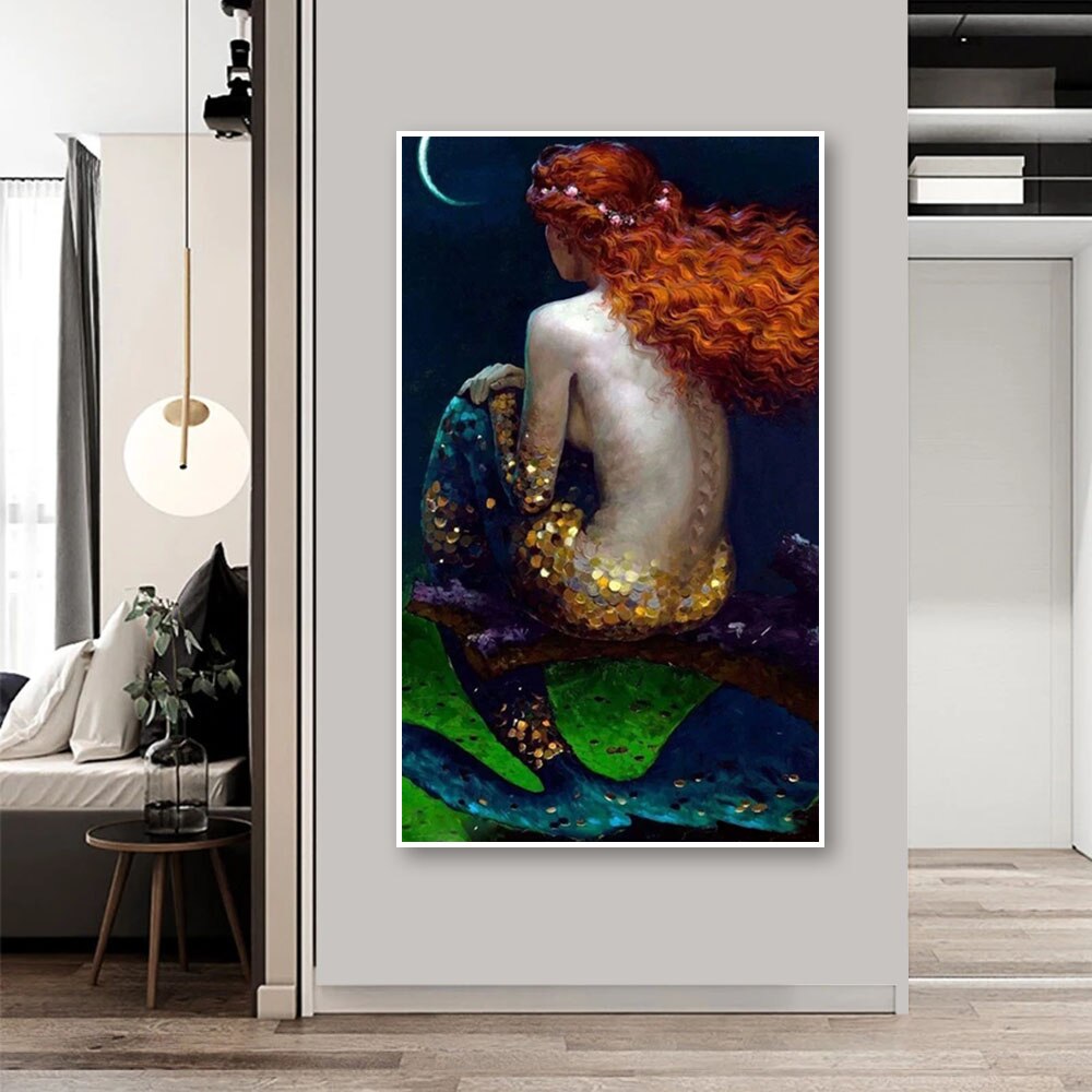 CORX Designs - Golden Scales Mermaid Canvas Art - Review