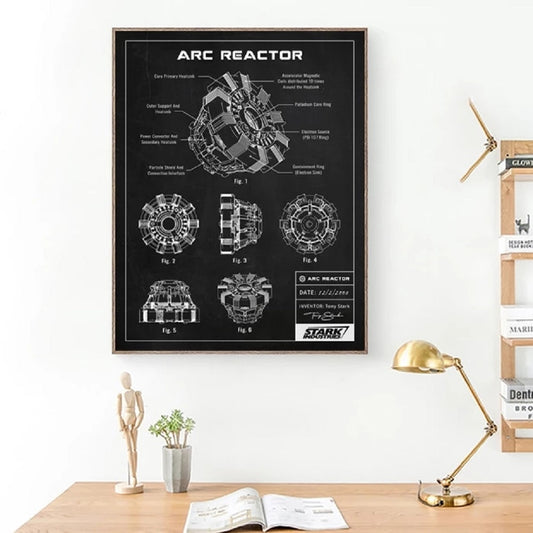 CORX Designs - Arc Reactor Blueprint Canvas Art - Review