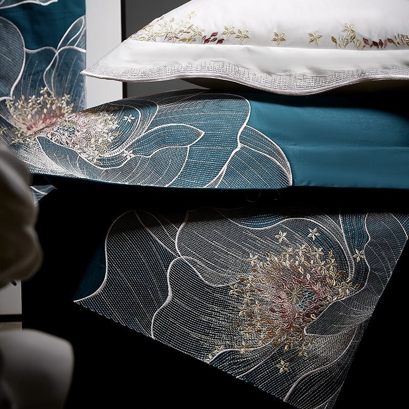 CORX Designs - Blooming Lagoon Cotton Duvet Cover Bedding Set - Review