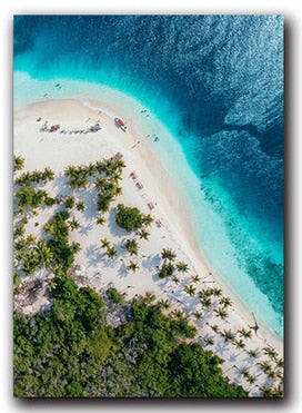 CORX Designs - Beach Overlooking Blue Ocean Canvas Art - Review