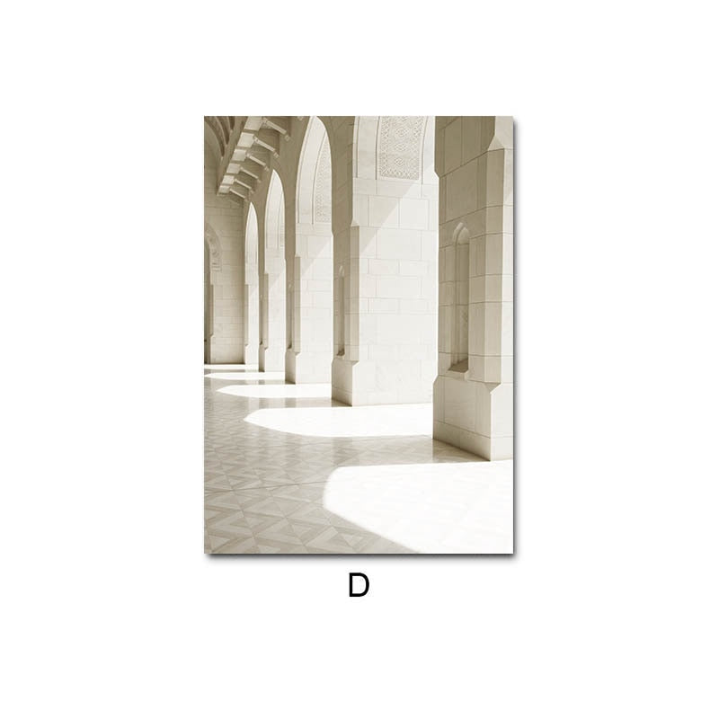 CORX Designs - Modern Islamic Beige Landscape Canvas Art - Review