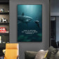 CORX Designs - Fear is Nothing Shark Inspirational Canvas Art - Review