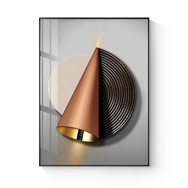 CORX Designs - Black Copper Geometric Canvas Art - Review
