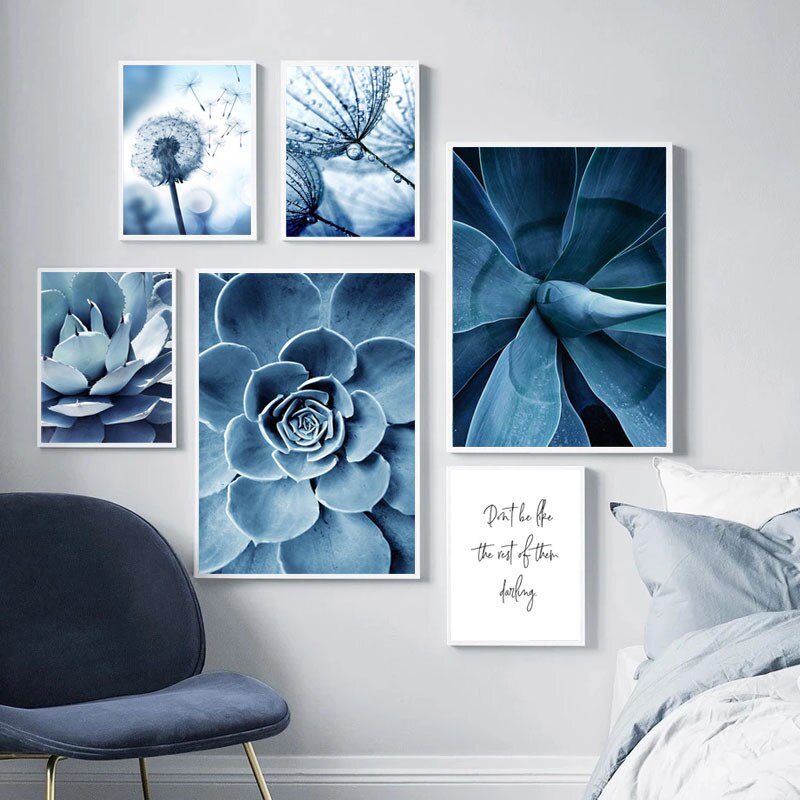 CORX Designs - Blue Plants And Flower Canvas Art - Review