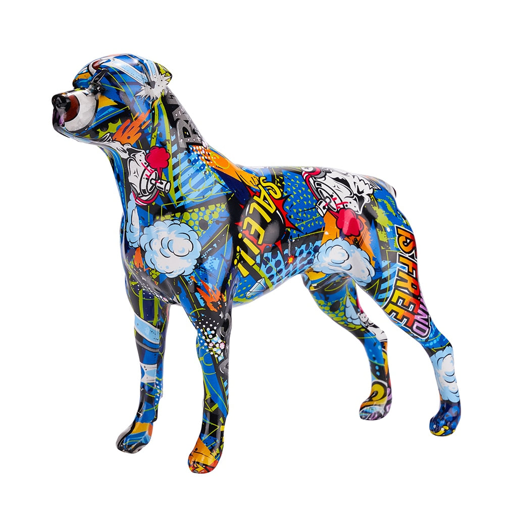 CORX Designs - Graffiti Rottweiler Resin Statue - Review