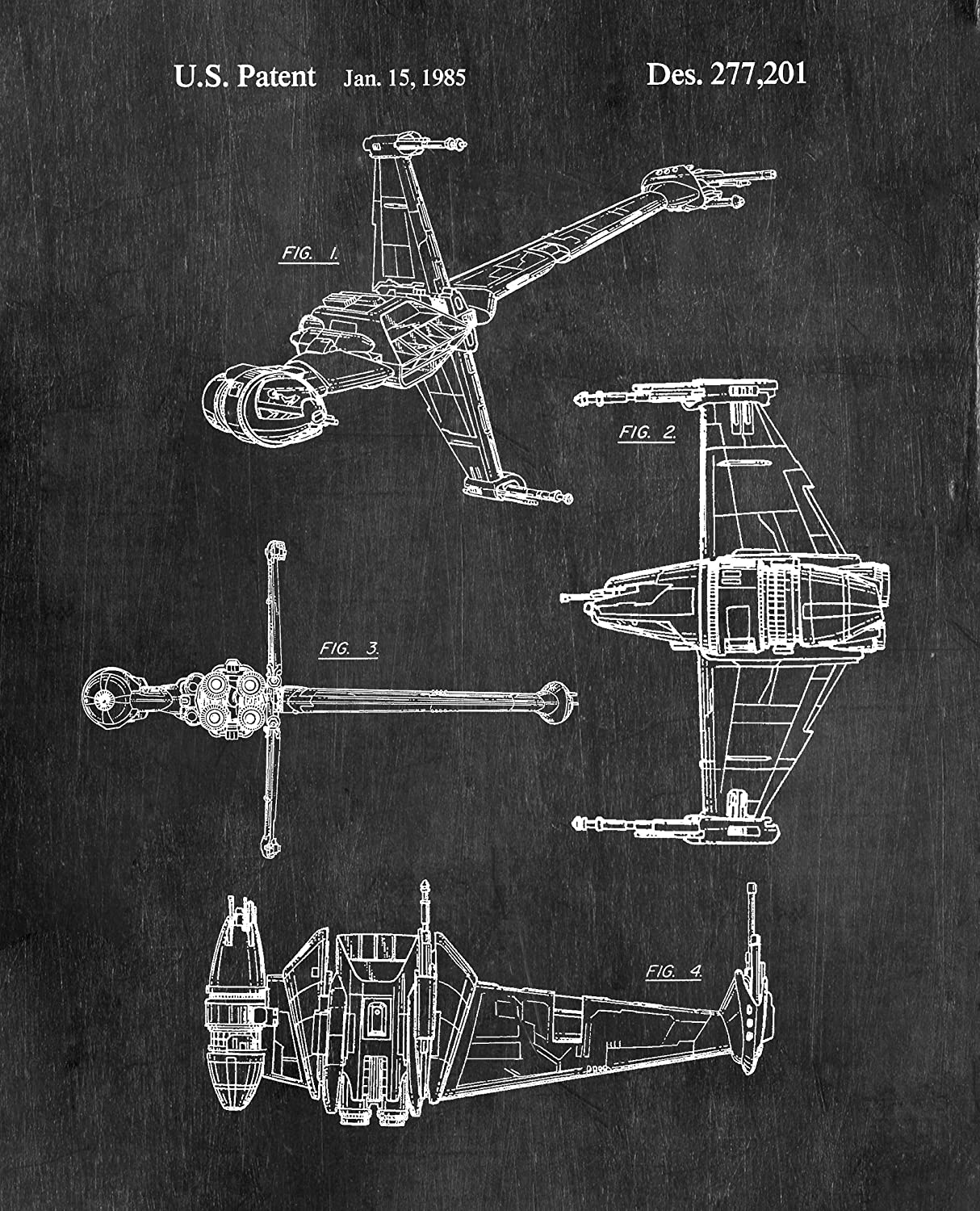 CORX Designs - Star Wars Spaceship Blueprint Canvas Art - Review