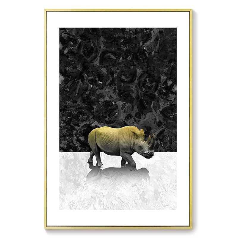 CORX Designs - Animal Black and White Background Canvas Art - Review