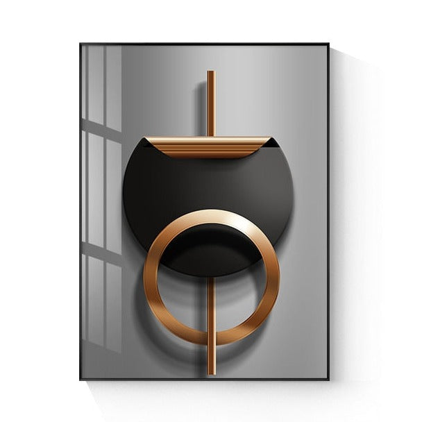 CORX Designs - Black Copper Geometric Canvas Art - Review