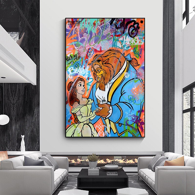 CORX Designs - Graffiti Beauty And The Beast Canvas Art - Review