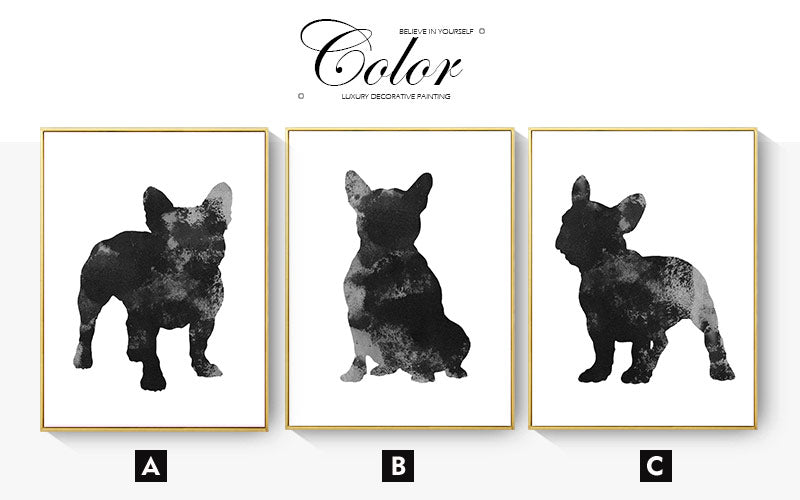 CORX Designs - Black and White French Bulldog Canvas Art - Review