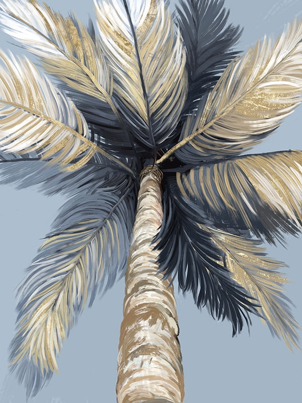 CORX Designs - Gold Tropical Tree Palm Leaves Canvas Art - Review
