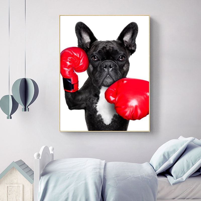CORX Designs - Puppy with Boxing Gloves Canvas Art - Review