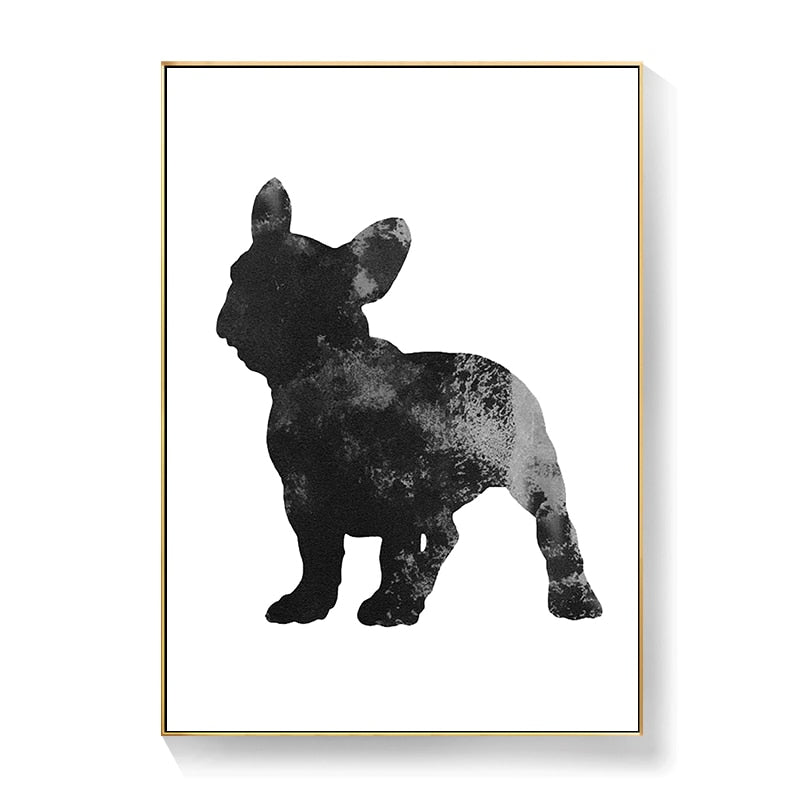 CORX Designs - Black and White French Bulldog Canvas Art - Review