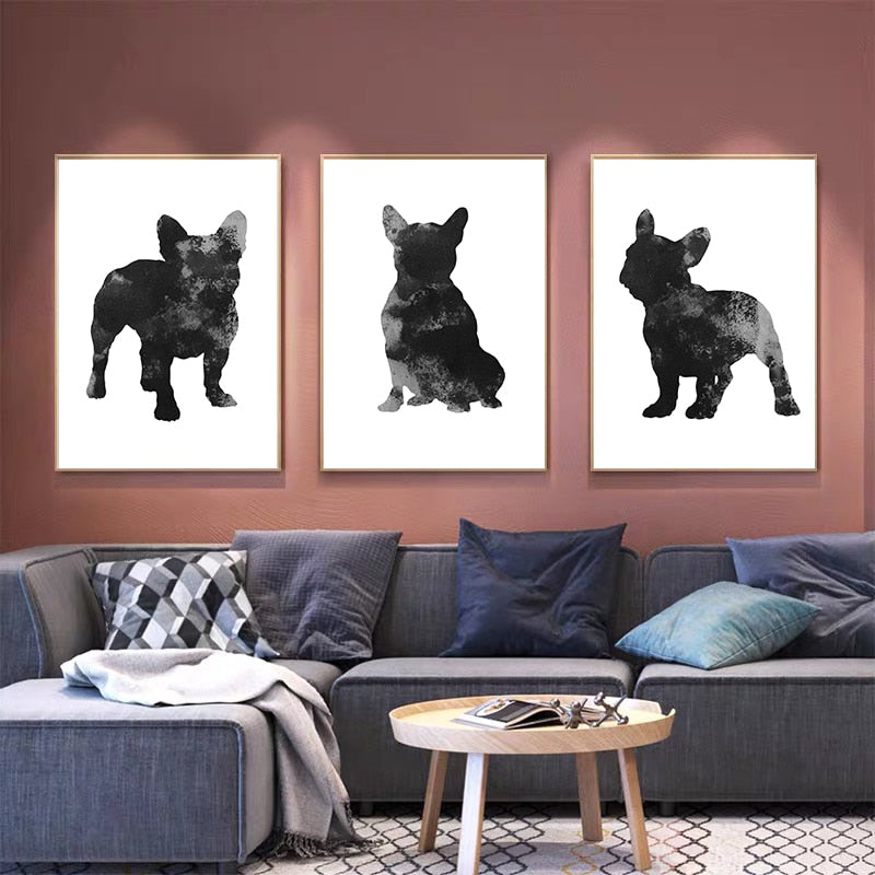 CORX Designs - Black and White French Bulldog Canvas Art - Review