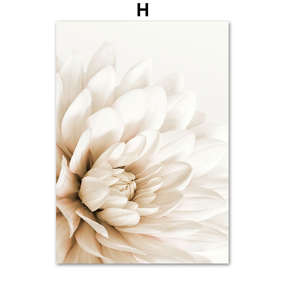 CORX Designs - Beige Floral Rose Dahlia Palm Leaf Book Canvas Art - Review