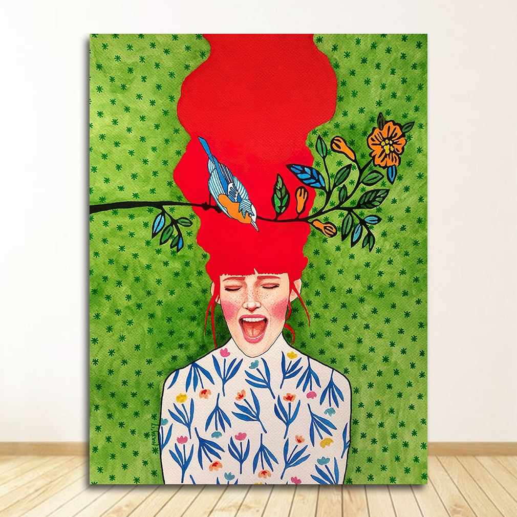 CORX Designs - Woman Big Hair Art Canvas - Review