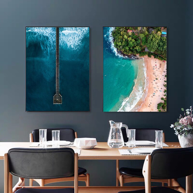 CORX Designs - Beach Overlooking Blue Ocean Canvas Art - Review