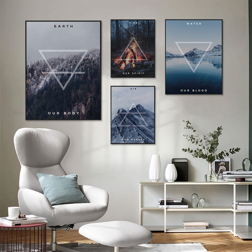 CORX Designs - Element Earth Fire Water Air Canvas Art - Review