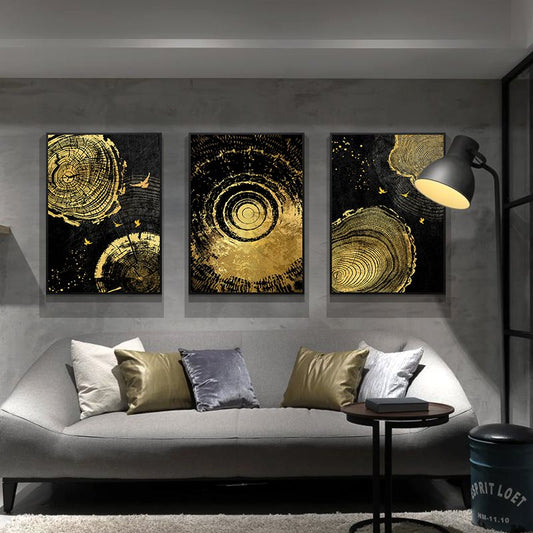 CORX Designs - Golden Wood Texture Flying Birds Canvas Art - Review