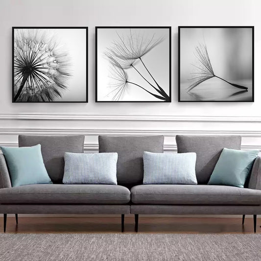 CORX Designs - Black and White Dandelion Flower Art - Review