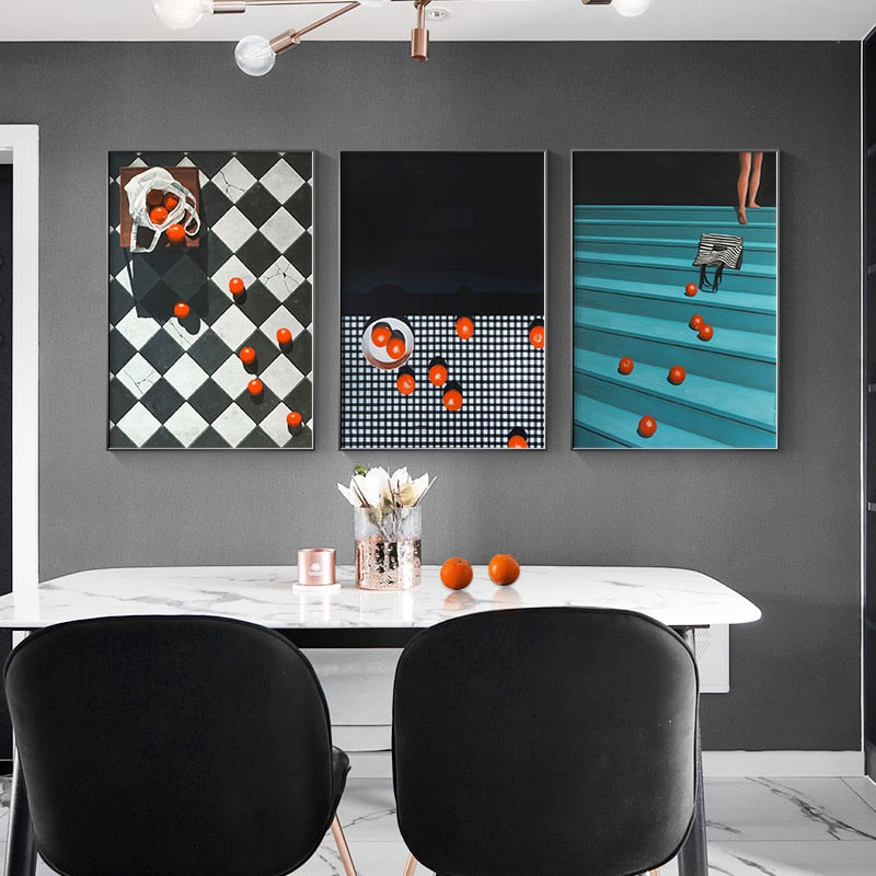 CORX Designs - Falling Orange And Pomegranate Canvas Art - Review