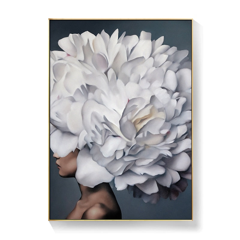 CORX Designs - Lady Head Flower Canvas Art - Review