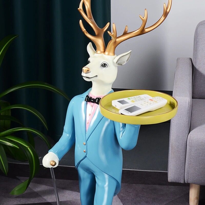 CORX Designs - Gentleman Deer Statue With Tray and Tissue Storage - Review