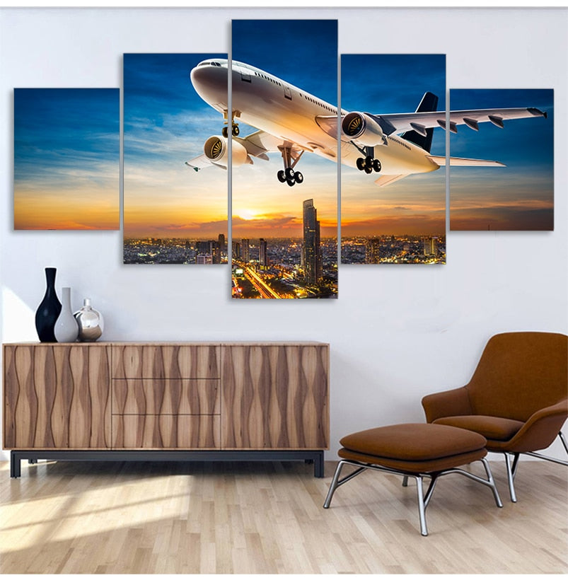 CORX Designs - Airplane Sunset Canvas Art - Review