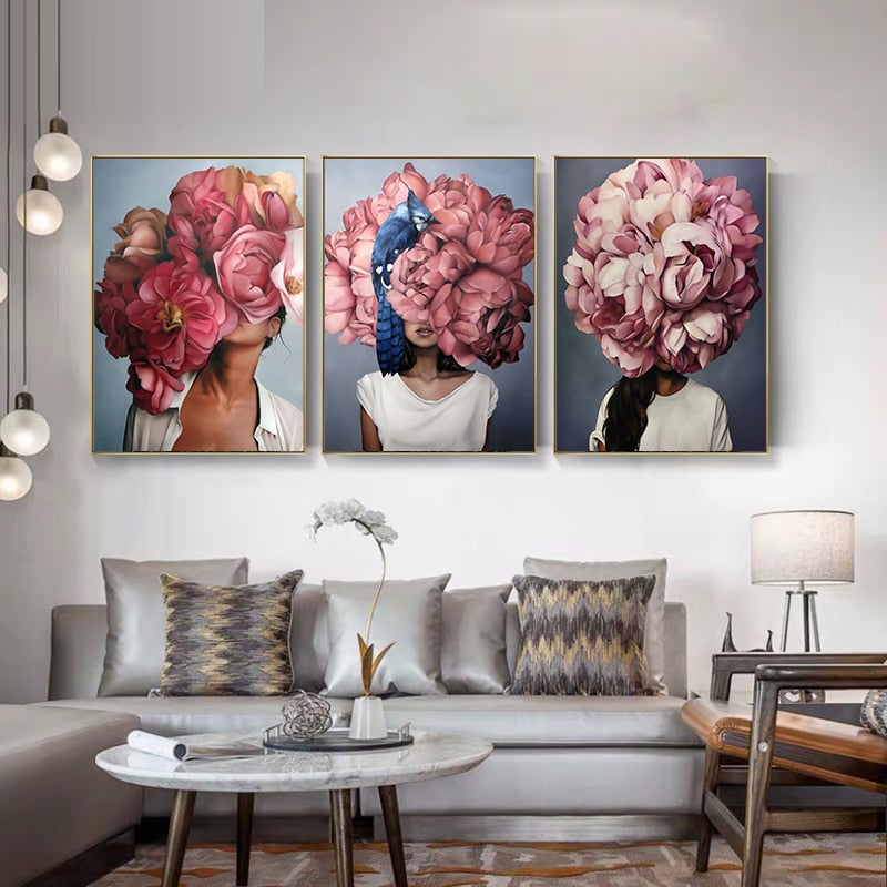 CORX Designs - Lady Head Flower Canvas Art - Review
