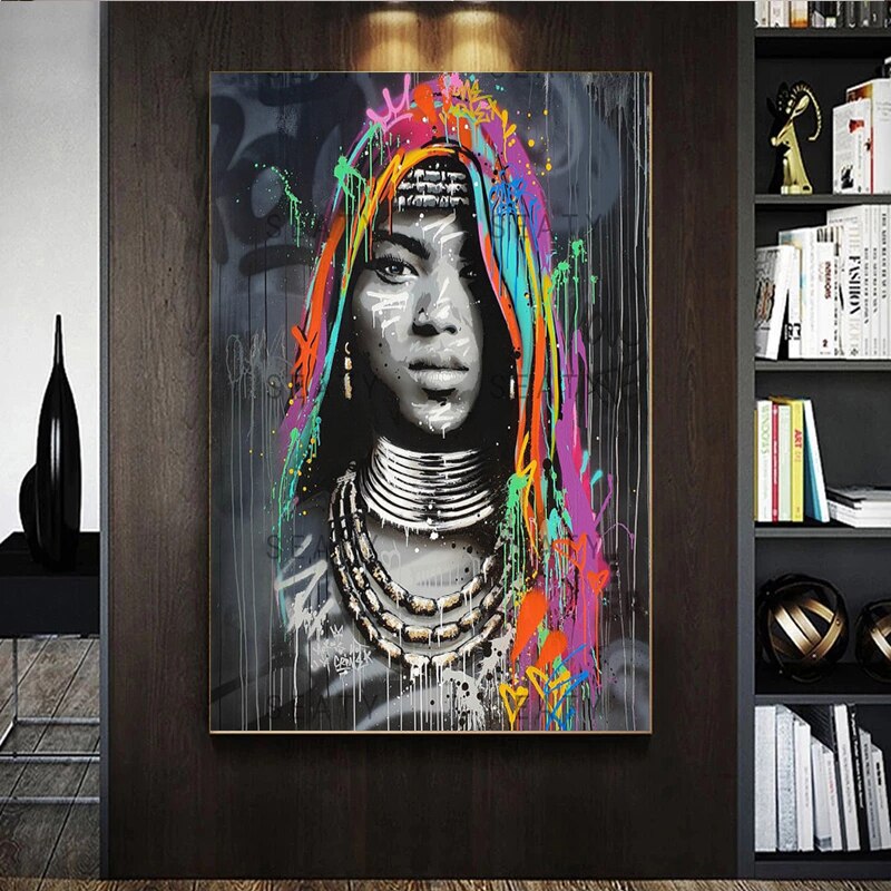 CORX Designs - African Black Woman Graffiti Canvas Art - Review