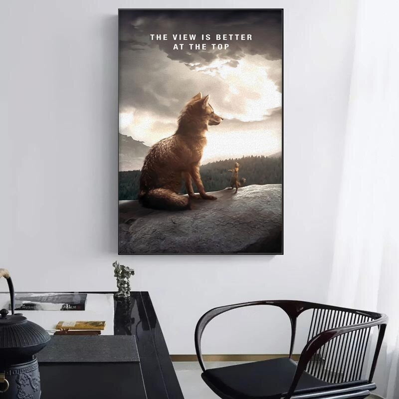 CORX Designs - Mountain Top Fox Motivational Canvas Art - Review