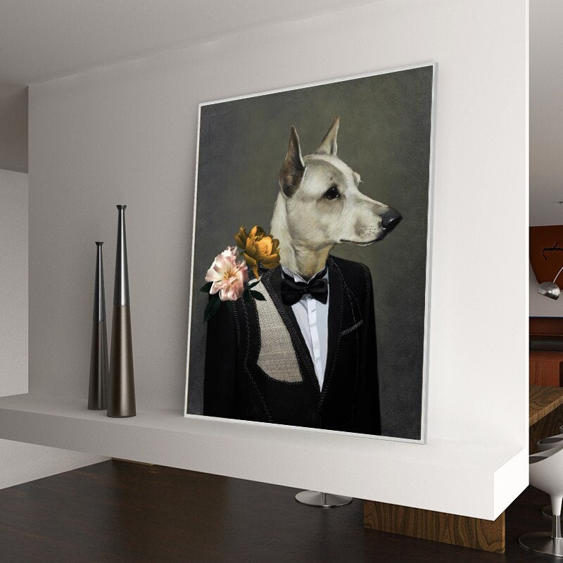 CORX Designs - Animal with Suit Canvas Art - Review