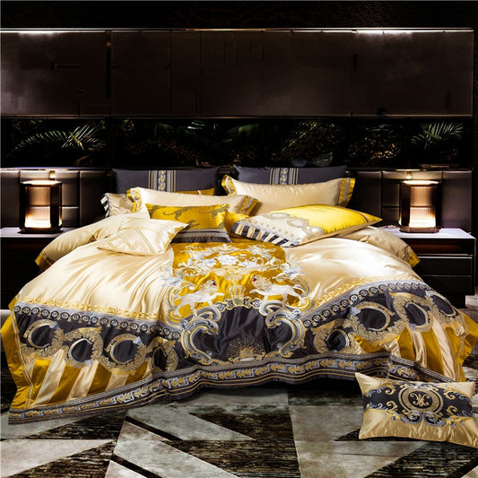 CORX Designs - Helios Luxurious Silk Jacquard Duvet Cover Bedding Set - Review