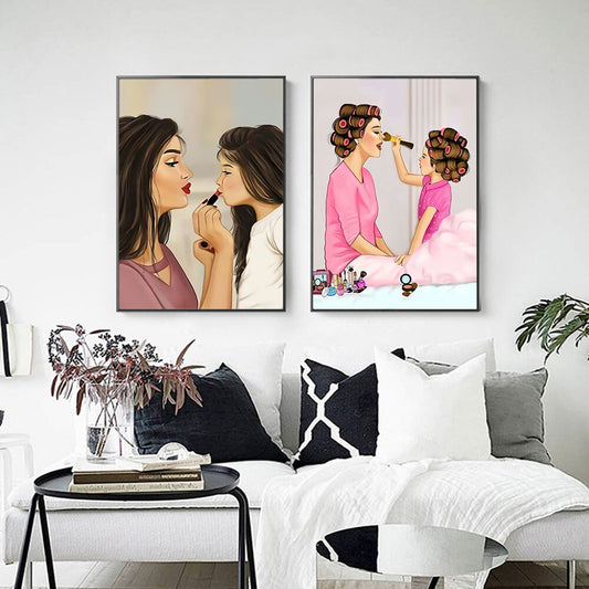 CORX Designs - Mother and Daughter Make Up Canvas Art - Review
