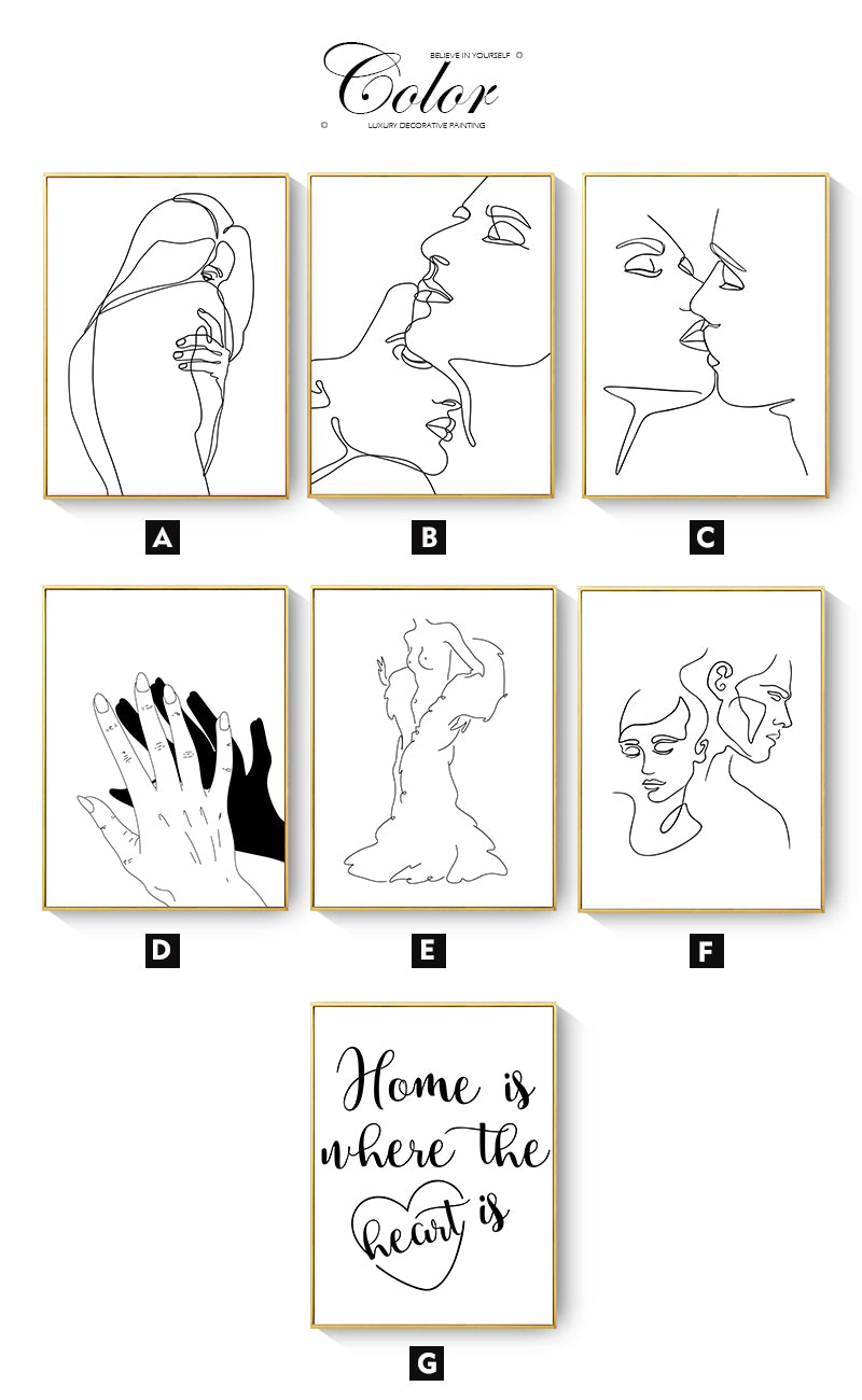 CORX Designs - Minimalist Body Line Drawing Abstract Canvas Art - Review