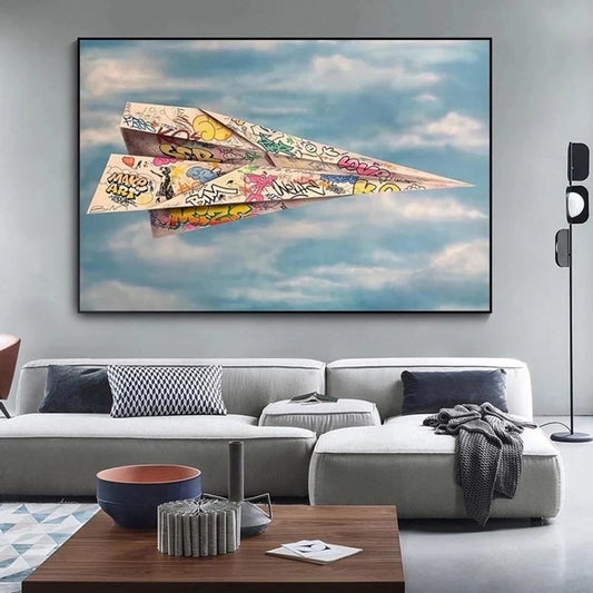 CORX Designs - Graffiti Paper Plane Canvas Art - Review