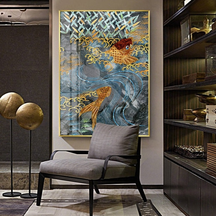 CORX Designs - Luxurious Chinese Koi Fish Canvas Art - Review